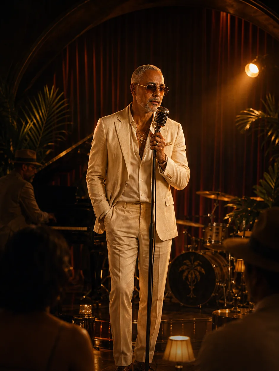 Gharesco performing in an intimate club